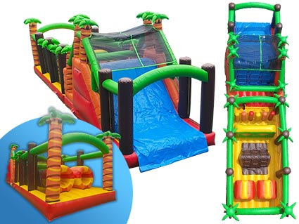 parcours aventure gonflable 14m � louer